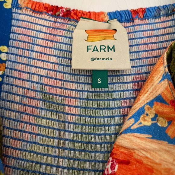 FARM Rio Romper Garden Blue Size Small NEW NEVER WORN - Picture 3 of 5